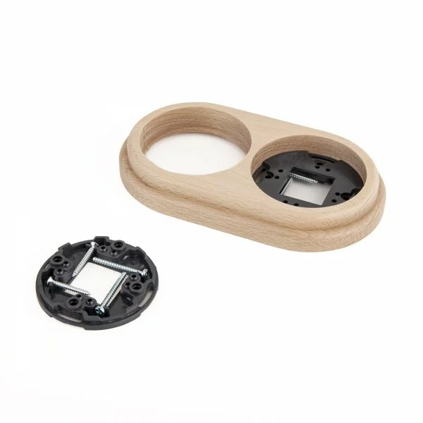 Werkel W0025224  Рамка на 2 поста (светлый бук)