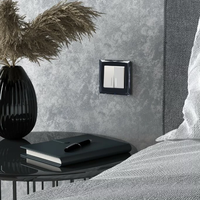 Werkel W0011208  Рамка на 1 пост Diamant  (черный)