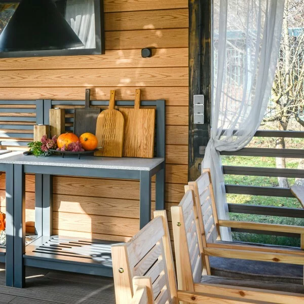 Werkel W5071204  Розетка влагозащ. с зазем. с защит. крышкой и шторками Gallant (графит рифленый)