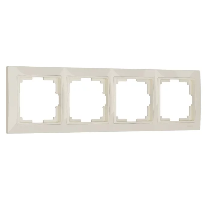 Werkel W0042003  Рамка на 4 поста Snabb basic (слоновая кость)