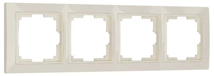 Werkel W0042003  Рамка на 4 поста Snabb basic (слоновая кость)