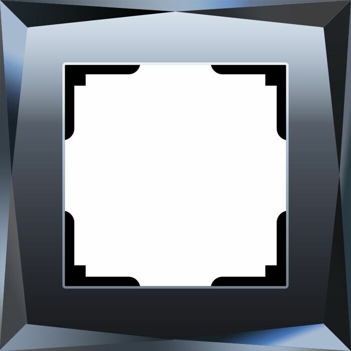 Werkel W0011208  Рамка на 1 пост Diamant  (черный)