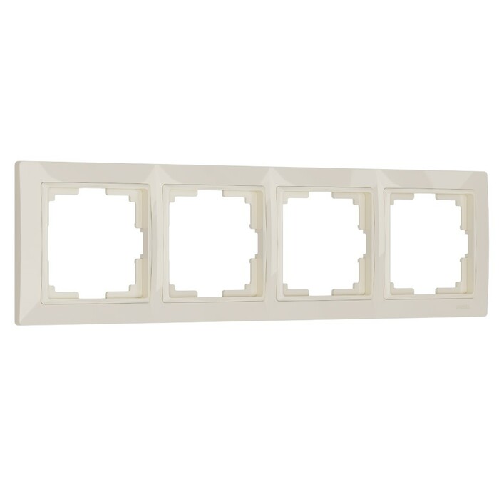 Werkel W0042003  Рамка на 4 поста Snabb basic (слоновая кость)