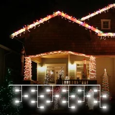 EUROSVET 100-101   гирлянда бытовая электрическая бахрома   мульти с эффектом мерцания