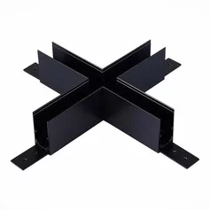 ST007.489.00 Коннектор X-образный для подвесного   накладного магнитного  шинопровода ST-Luce Черный