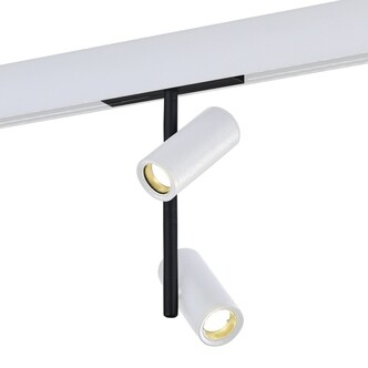 ST808.536.16 Магнитный трековый светильник Белый LED 1*16W 3000K 1 100Lm Ra>90 36° IP20 D45xH240 48V