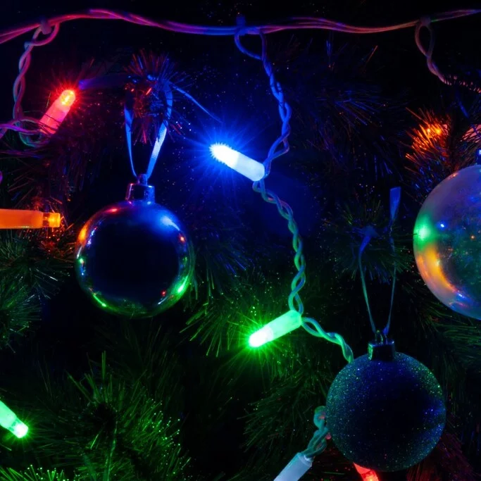 EUROSVET 100-101   гирлянда бытовая электрическая бахрома   мульти