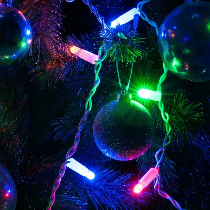 EUROSVET 100-101   гирлянда бытовая электрическая бахрома   мульти с эффектом мерцания