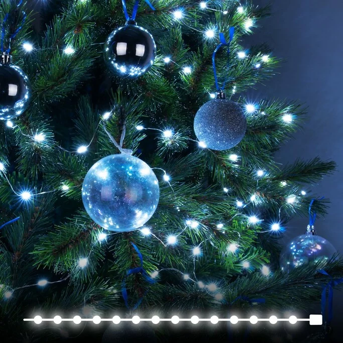 EUROSVET 400-009   гирлянда бытовая электрическая нить   белый