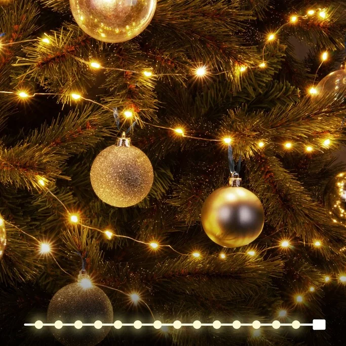 EUROSVET 400-009   гирлянда бытовая электрическая нить   теплый белый