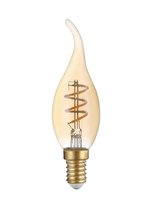 HL-2209 LED FILAMENT FLEXIBLE TAIL CANDLE 5W 180Lm E14 1800K AMBER