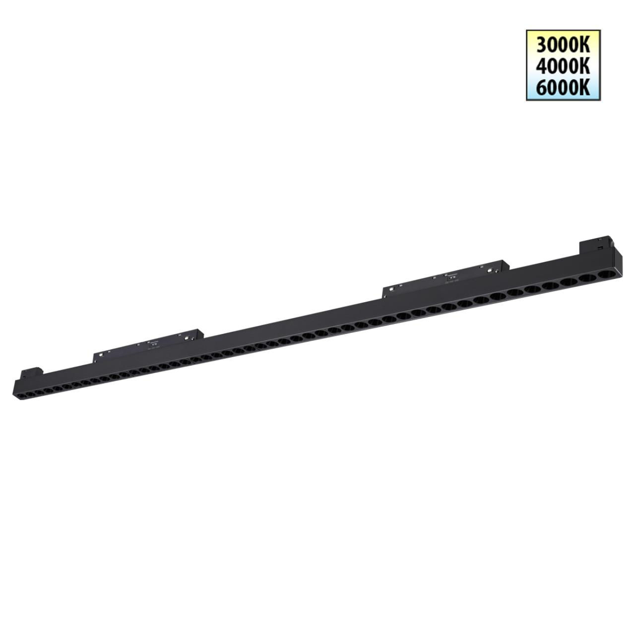 NOVOTECH 359627 SHINO NT25 000 черный Трековый светильник для низков. шинопровода с переключ. цв. те