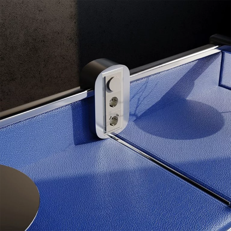 Рамка стеклянная VOLTUM S70 на 3 поста, (шелк, стекло) VLS110304