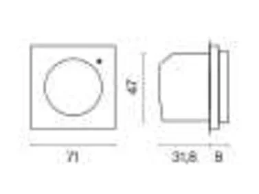 Терморегулятор электронный VOLTUM S70 с индикацией и датчиком, для теплого пола, белый гля VLS070101