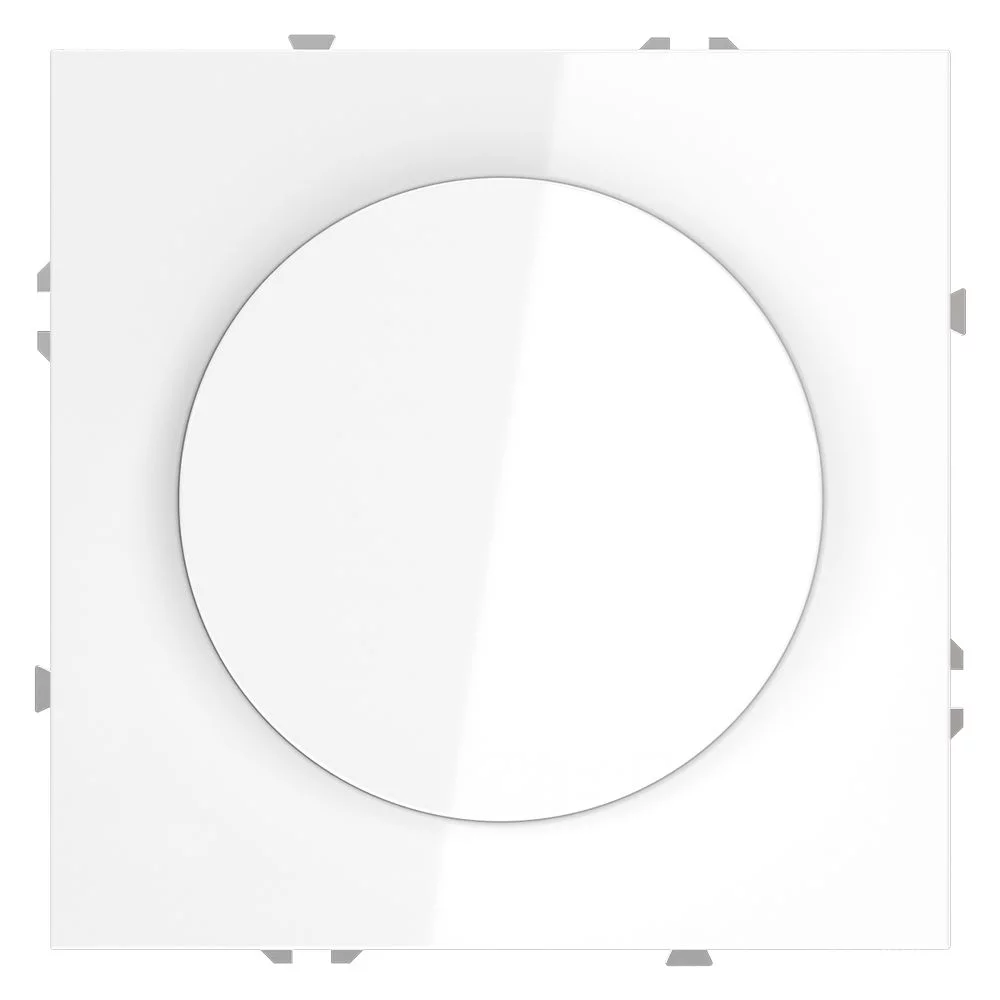 Светорегулятор встраиваемый VOLTUM S70 поворотно-нажимной 600 Вт, (белый глянцевый) VLS070301