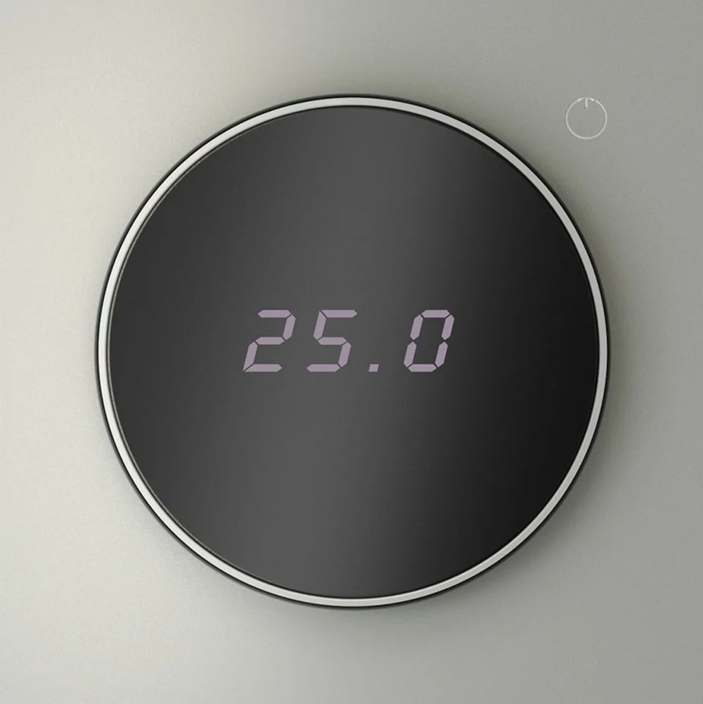 Терморегулятор электронный VOLTUM S70 с индикацией и датчиком, для теплого пола, (сталь) VLS070105