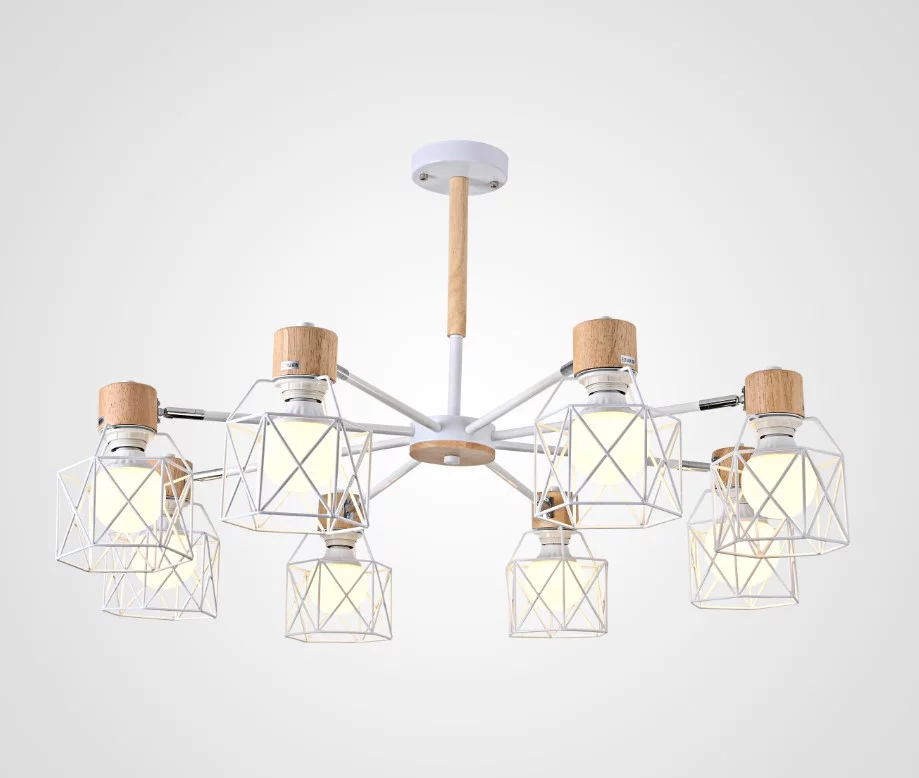 Потолочная Люстра Corf B3 White 8 Lamps By Imperiumloft