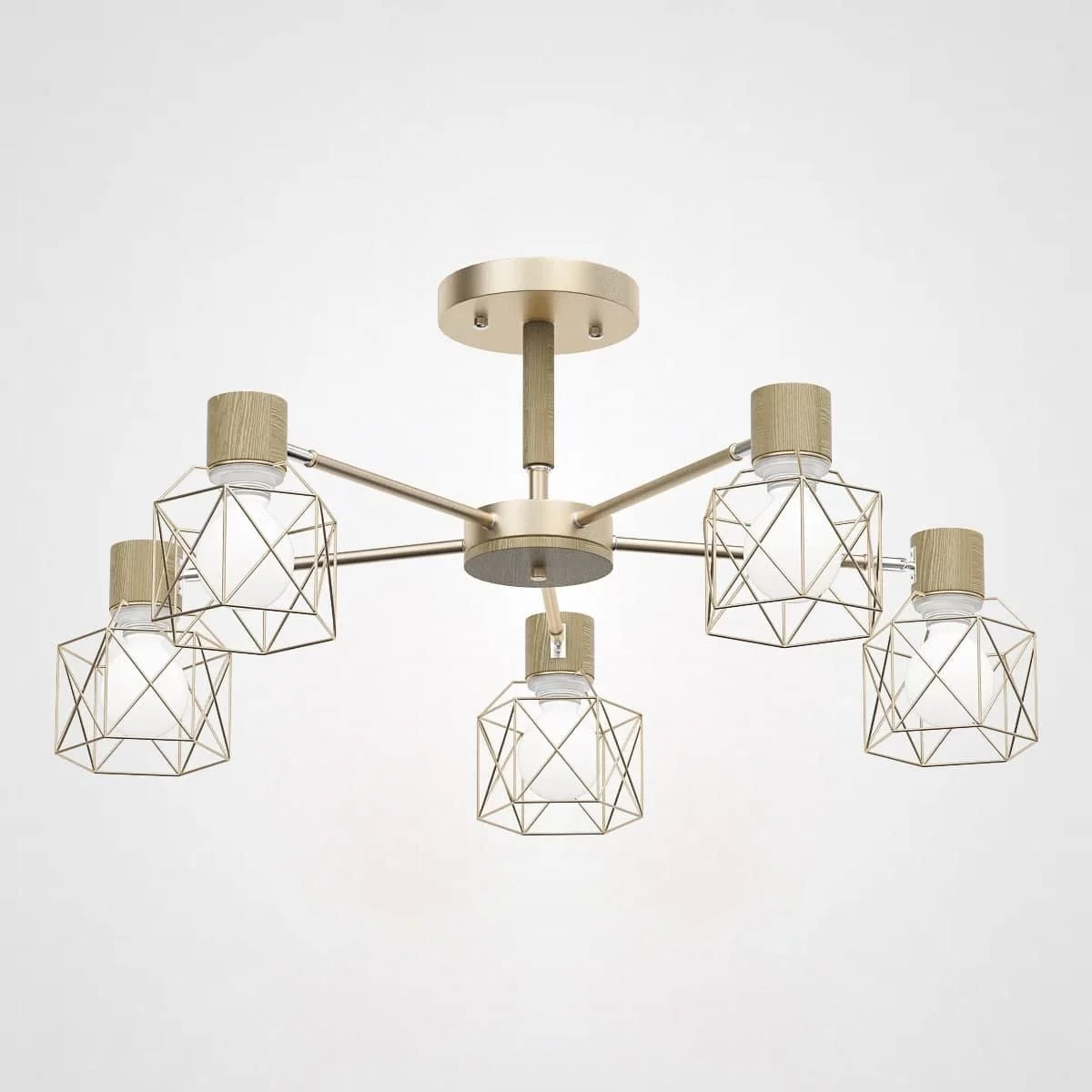 Потолочная Люстра Corf B3 Champagne 5 Lamps By Imperiumloft