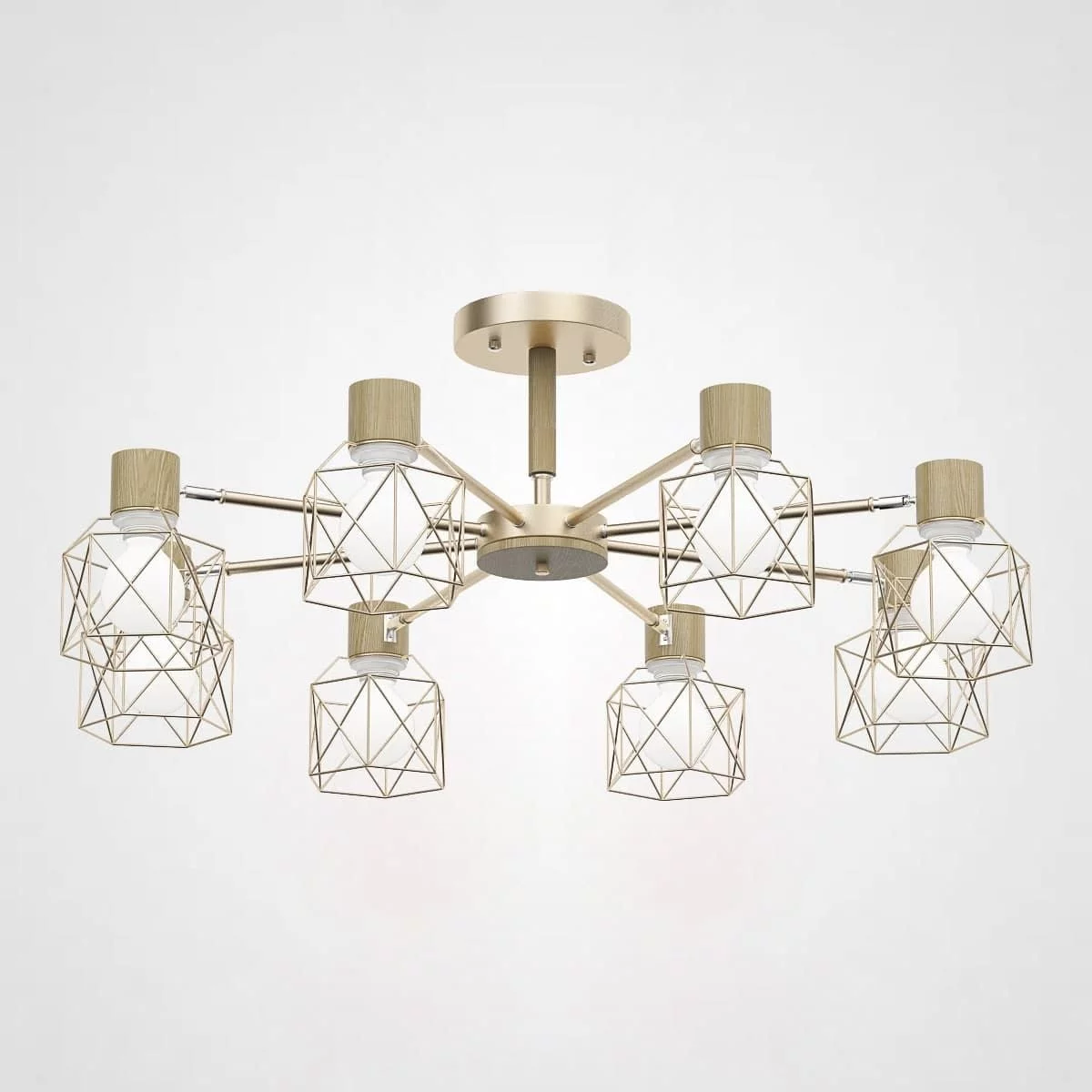 Потолочная Люстра Corf B3 Champagne 8 Lamps By Imperiumloft