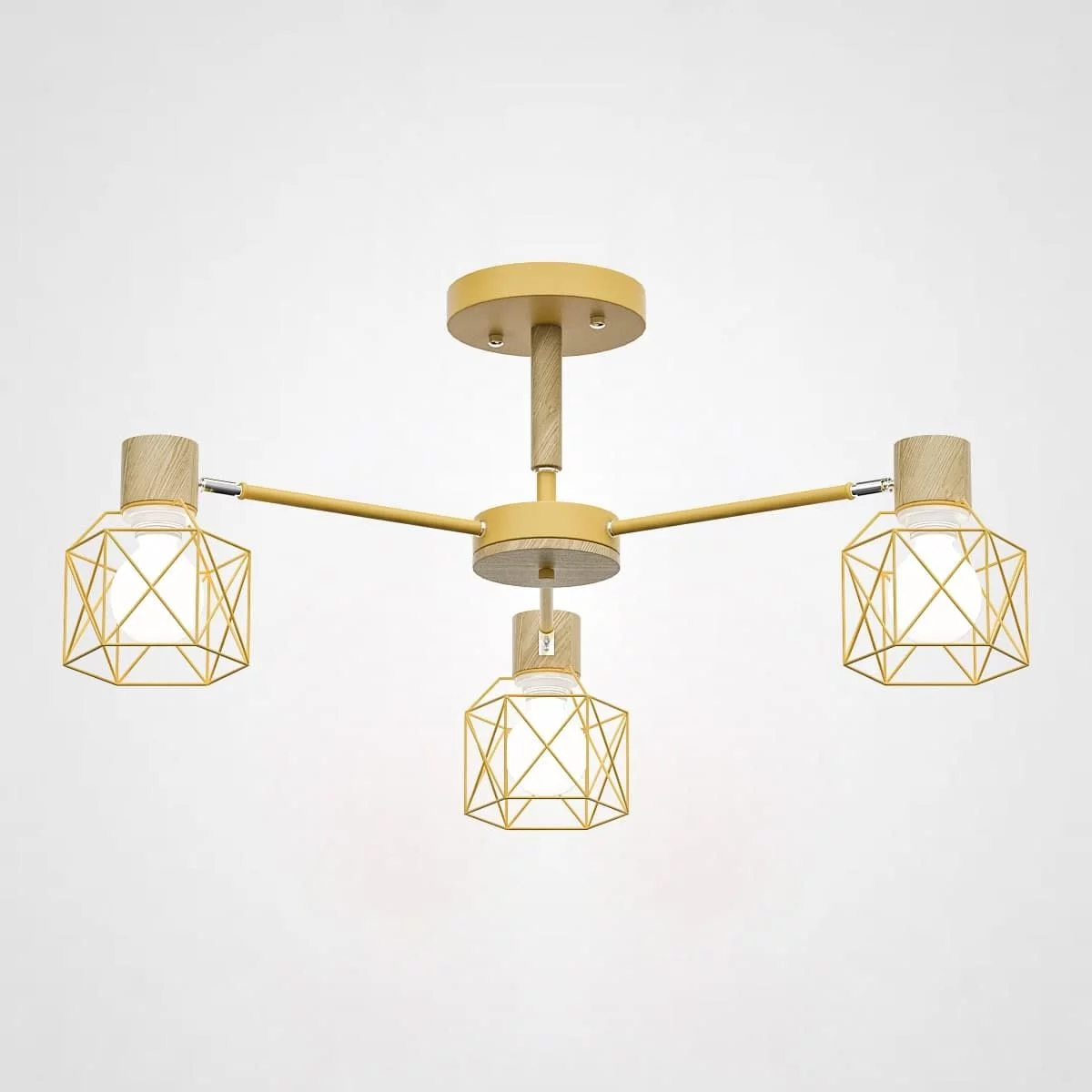 Потолочная Люстра Corf B3 Yellow 3 Lamps By Imperiumloft