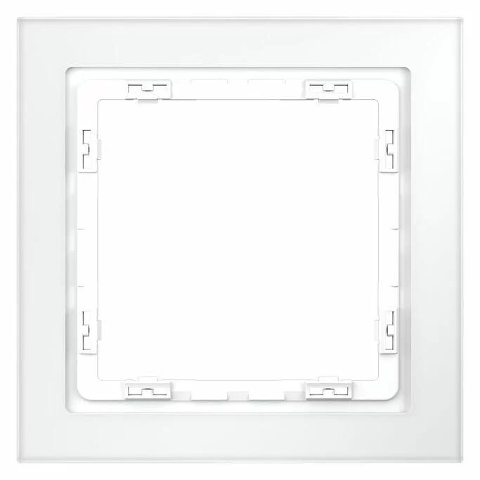 Рамка стеклянная VOLTUM S70 на 1 пост, (белый,матовый,стекло) VLS110102