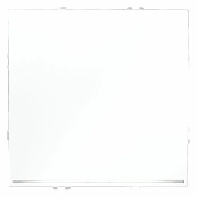 Проходной переключатель встраиваемый VOLTUM S70 одноклавишный с подсветкой 10А, (белый мат VLS010402