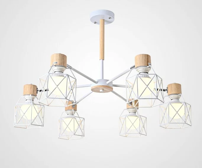 Потолочная Люстра Corf B3 White 6 Lamps By Imperiumloft