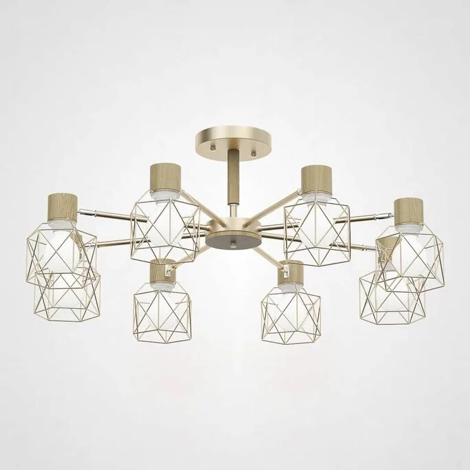 Потолочная Люстра Corf B3 Champagne 8 Lamps By Imperiumloft