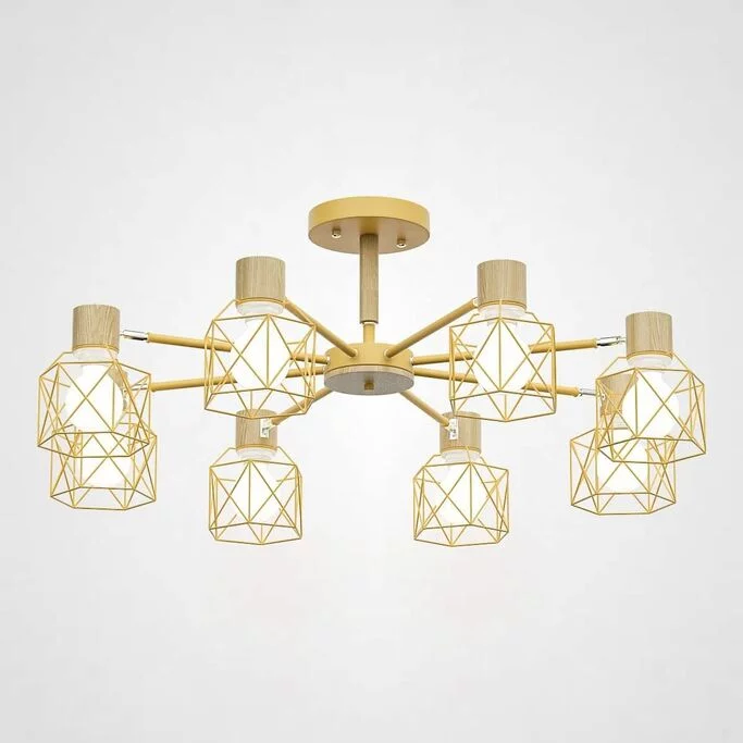 Потолочная Люстра Corf B3 Yellow 8 Lamps By Imperiumloft
