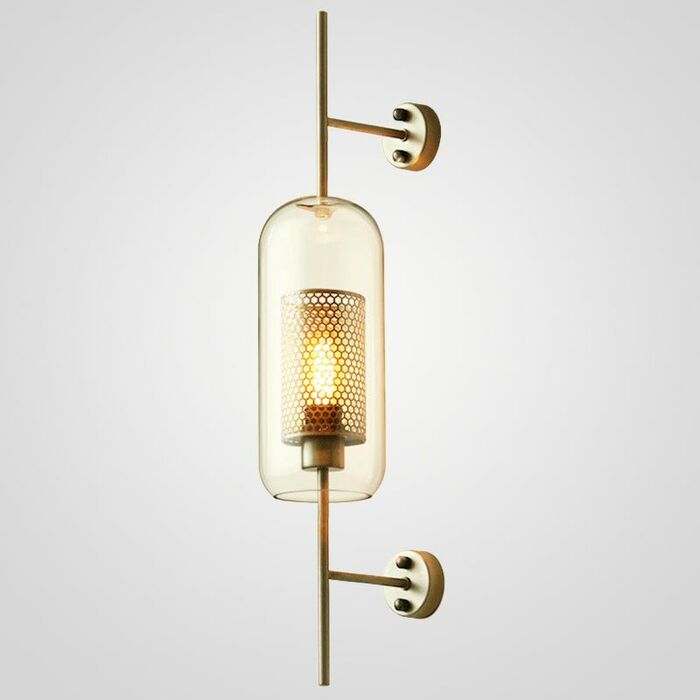 Настенный Светильник Catch Wall Cylinder L78 Brass By Imperiumloft