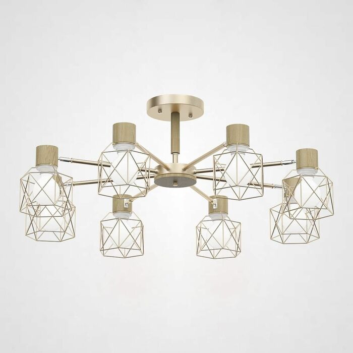 Потолочная Люстра Corf B3 Champagne 8 Lamps By Imperiumloft