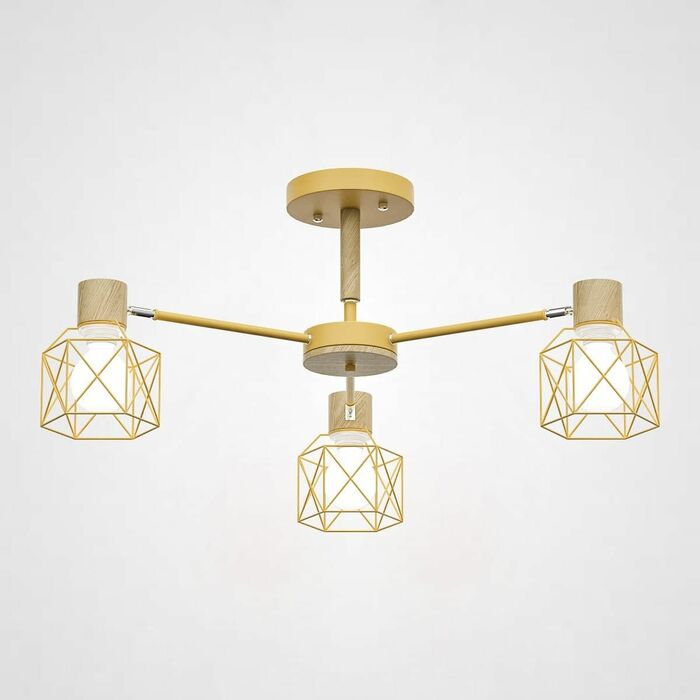 Потолочная Люстра Corf B3 Yellow 3 Lamps By Imperiumloft