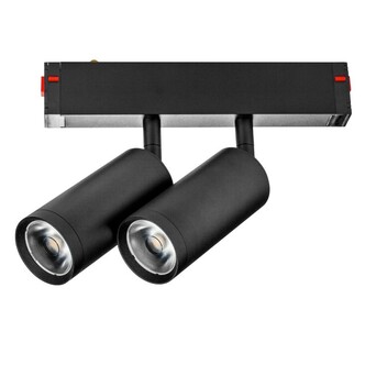 LIGHTSTAR 205507 Светильник д 1-фазн трека TETA LED 2х9W 1560LM COB 24G ЧЕРНЫЙ PRO 3000-6000K DIM