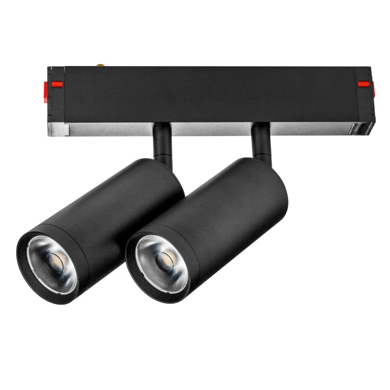 LIGHTSTAR 205507 Светильник д 1-фазн трека TETA LED 2х9W 1560LM COB 24G ЧЕРНЫЙ PRO 3000-6000K DIM