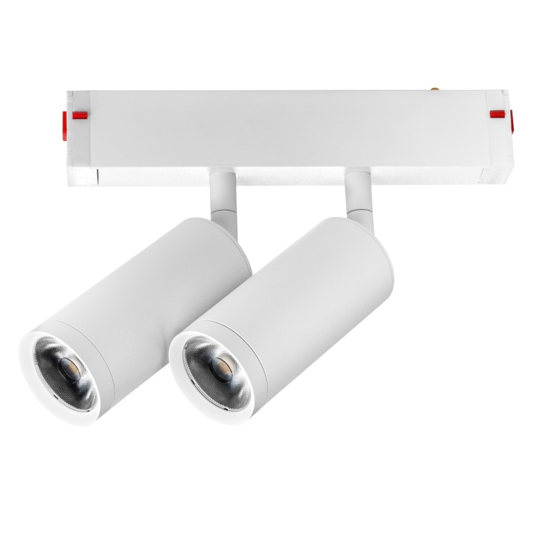 LIGHTSTAR 205506 Светильник д 1-фазн трека TETA LED 2х9W 1560LM COB 24G БЕЛЫЙ PRO 3000-6000K DIM