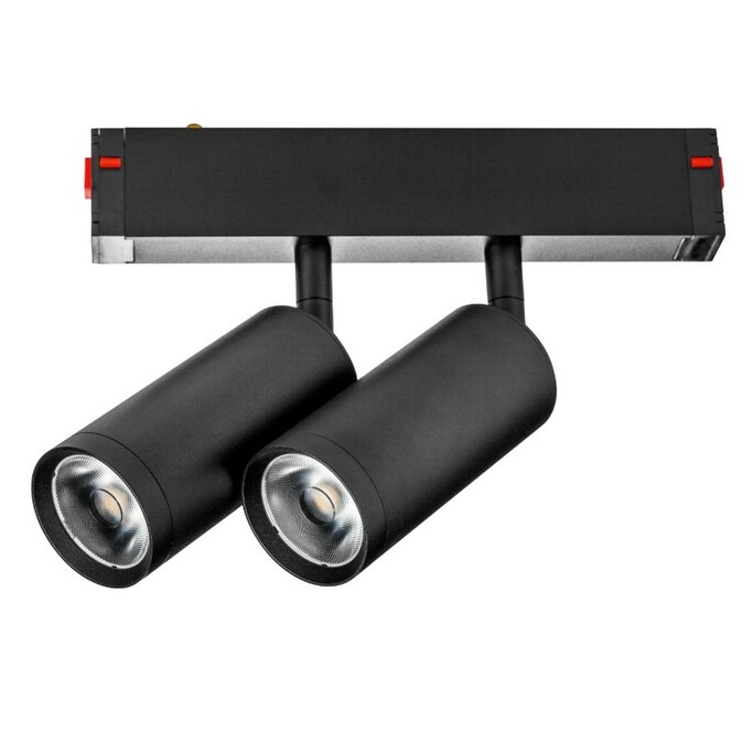 LIGHTSTAR 205507 Светильник д 1-фазн трека TETA LED 2х9W 1560LM COB 24G ЧЕРНЫЙ PRO 3000-6000K DIM