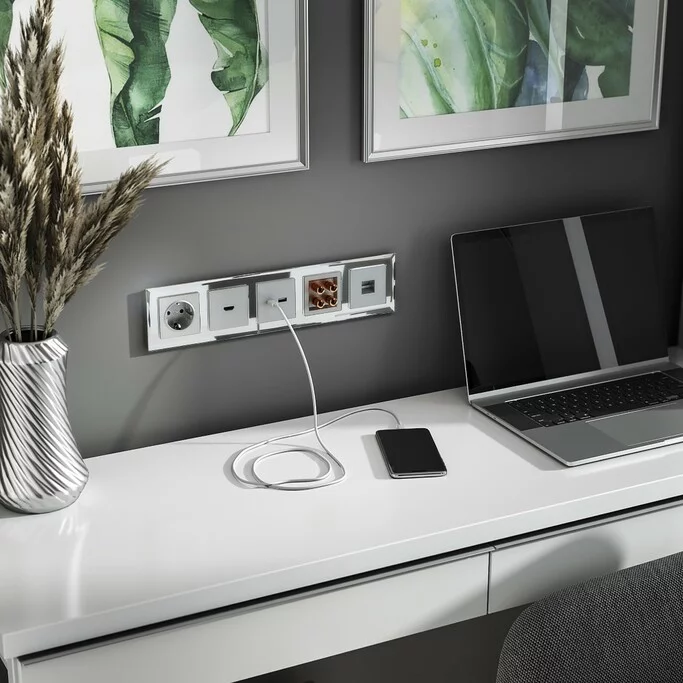 Werkel W0051220  Рамка на 5 постов Diamant (зеркальный)