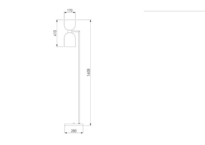 Торшер EUROSVET TANDEM 01085/2