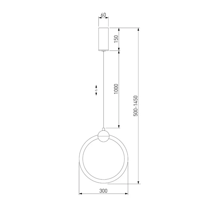 Подвес EUROSVET Rim 90166/1