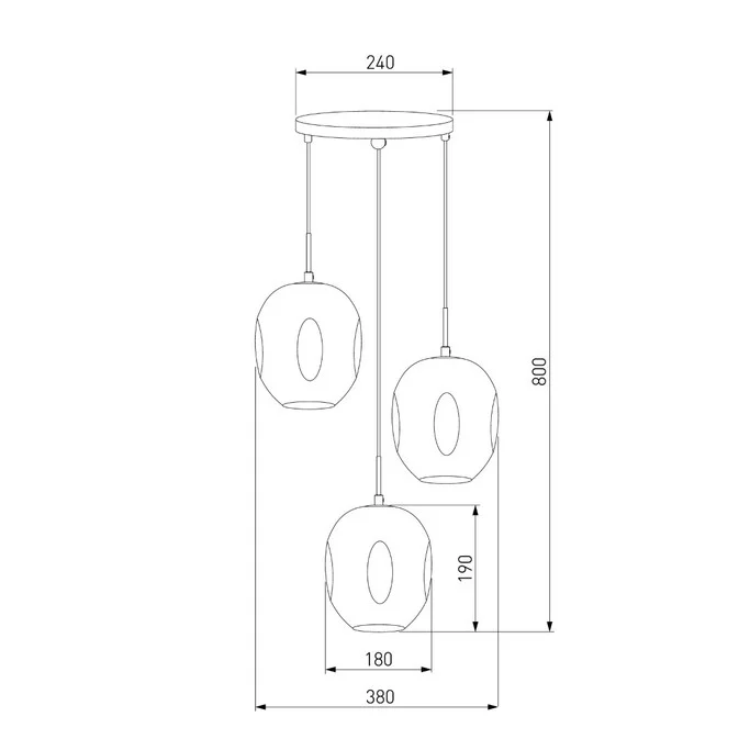 Подвес EUROSVET Mill 50195/3