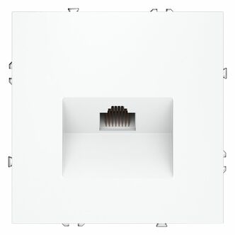 Розетка компьютерная встраиваемая VOLTUM S70 RJ45 кат.6, (белый матовый) VLS060102