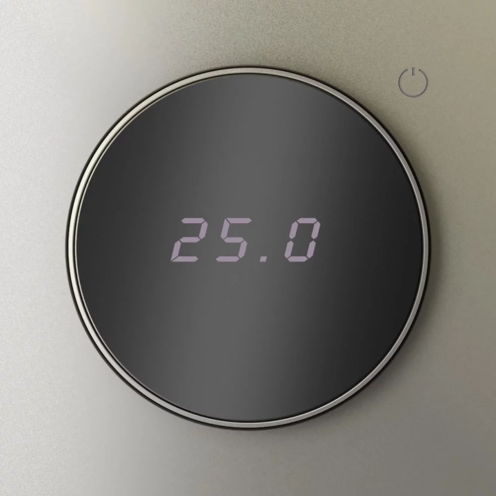 Терморегулятор электронный VOLTUM S70 с индикацией и датчиком, для теплого пола, (шелк) VLS070104