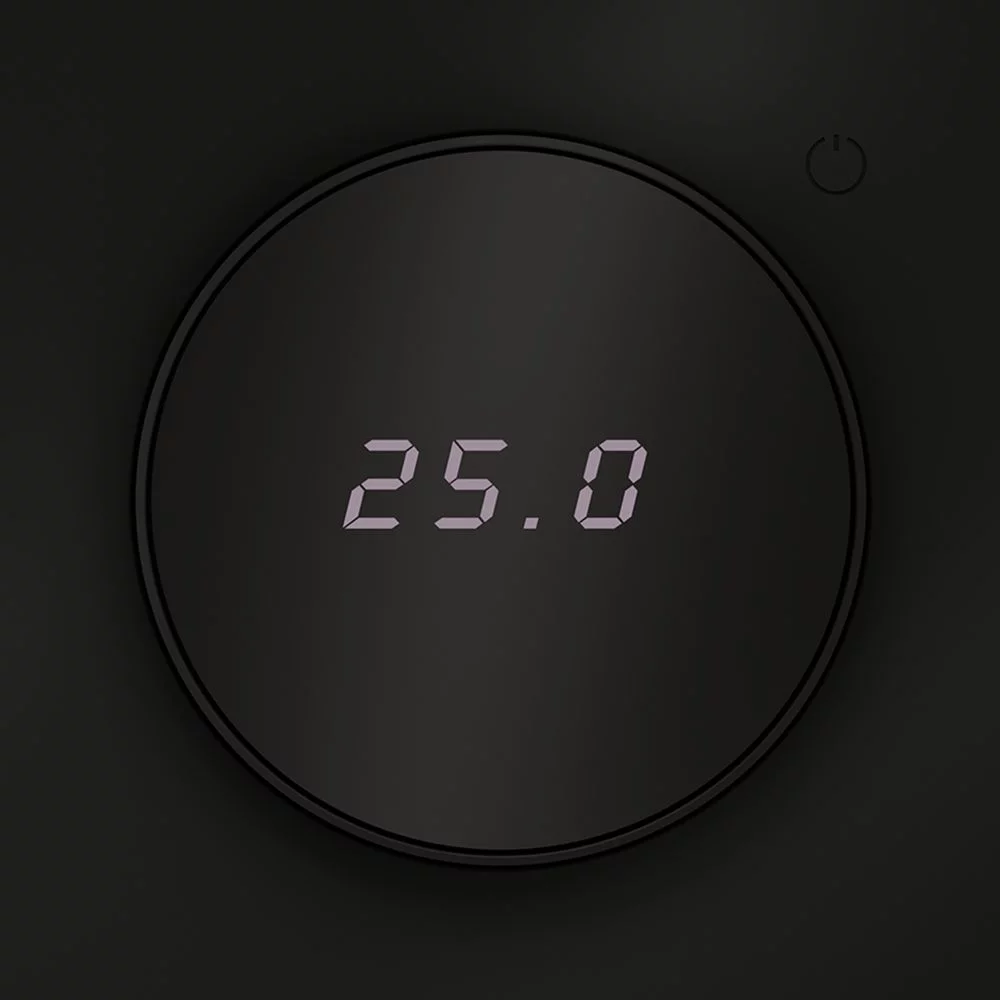 Терморегулятор электронный VOLTUM S70 с индикацией и датчиком для теплого пола, черный мат VLS070108