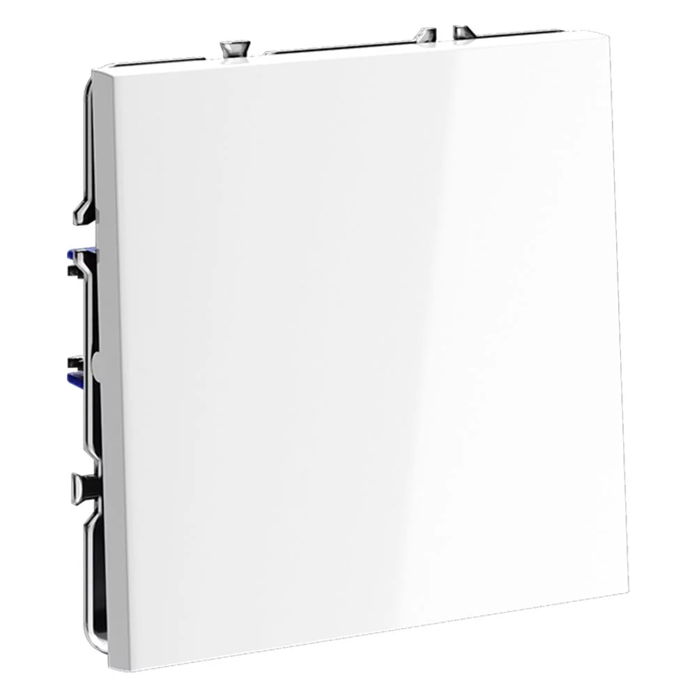 Перекрестный переключатель встраиваемый VOLTUM S70 одноклавишный 10А, (белый глянцевый) VLS010501