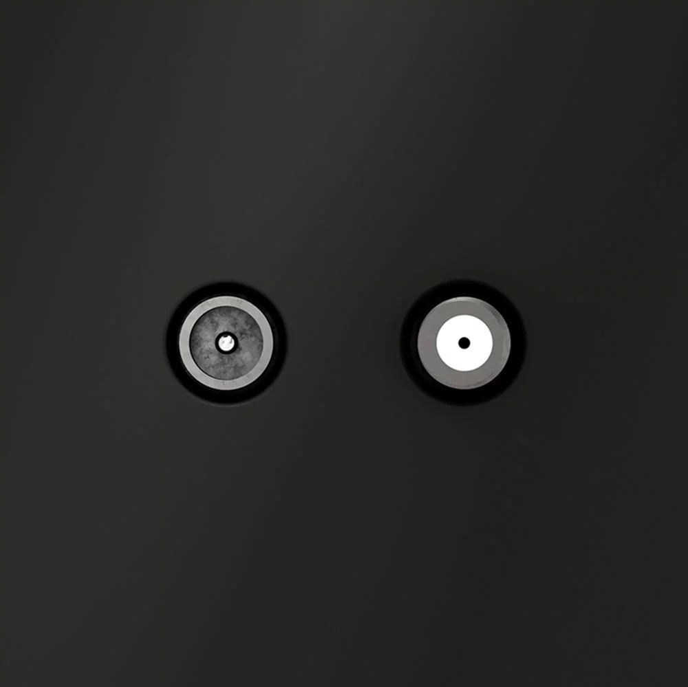 Розетка телевизионнная встраиваемая VOLTUM S70 оконечная TV+SAT, (черный матовый) VLS060408