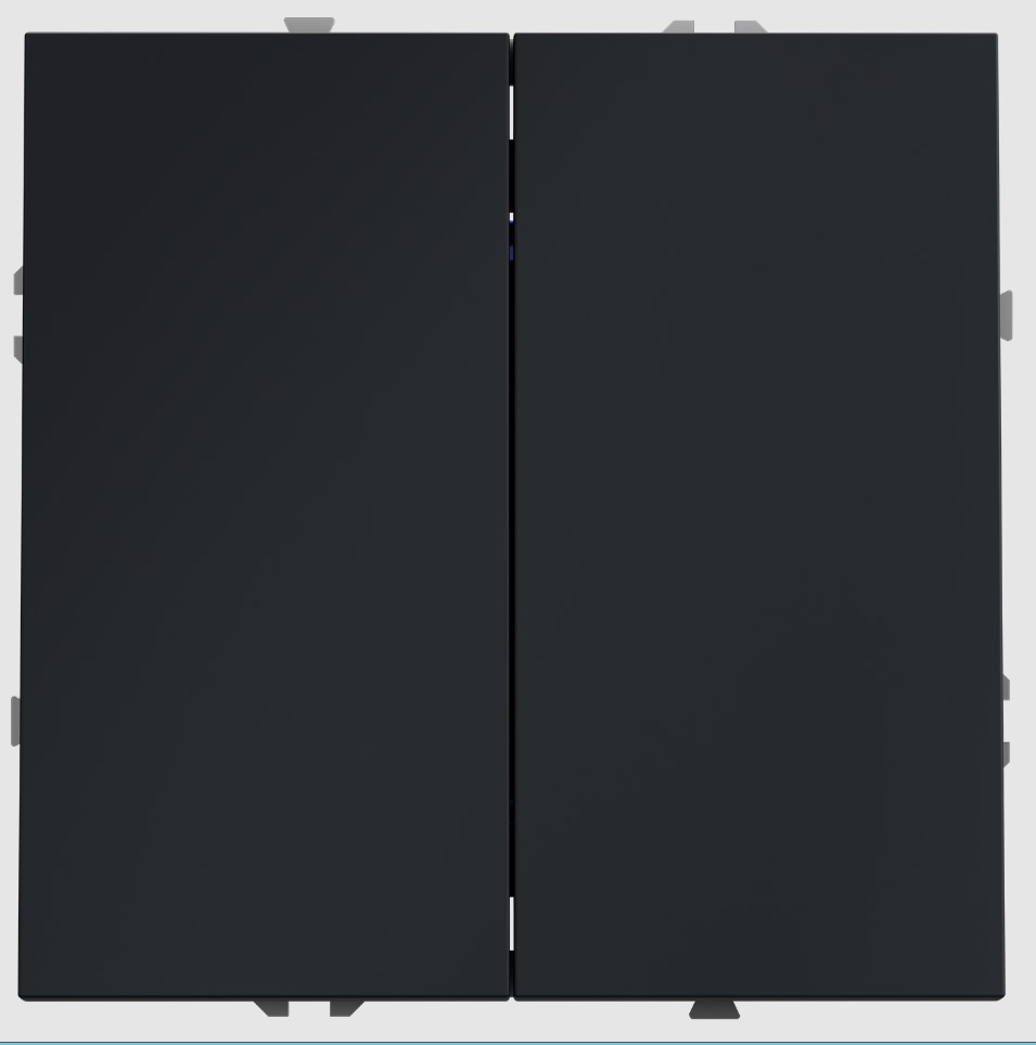 Voltum Перекрестный переключатель встраиваемый VOLTUM S70 двухклавишный 10А, (графит) VLS020507