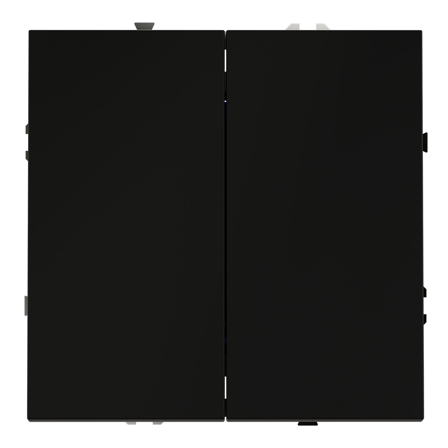 Voltum Перекрестный переключатель встраиваемый S70 двухклавишный 10А, (черный матовый) VLS020508