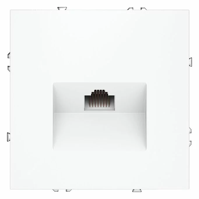 Розетка компьютерная встраиваемая VOLTUM S70 RJ45 кат.6, (белый матовый) VLS060102