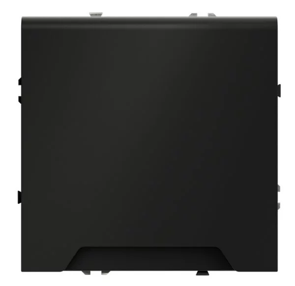 Розетка встр. VOLTUM S70 с заземлением, защитными шторками и крышкой 16А, (черный матовый) VLS040308