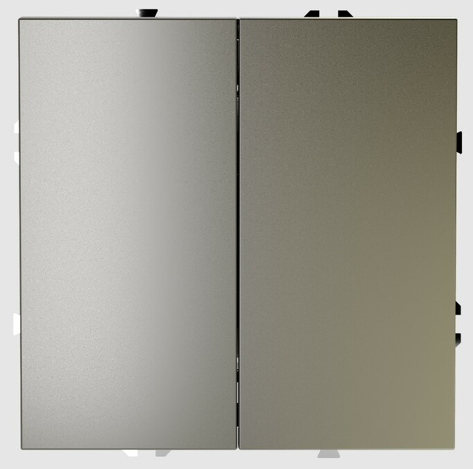 Voltum Перекрестный переключатель встраиваемый VOLTUM S70 двухклавишный 10А, (шелк) VLS020504